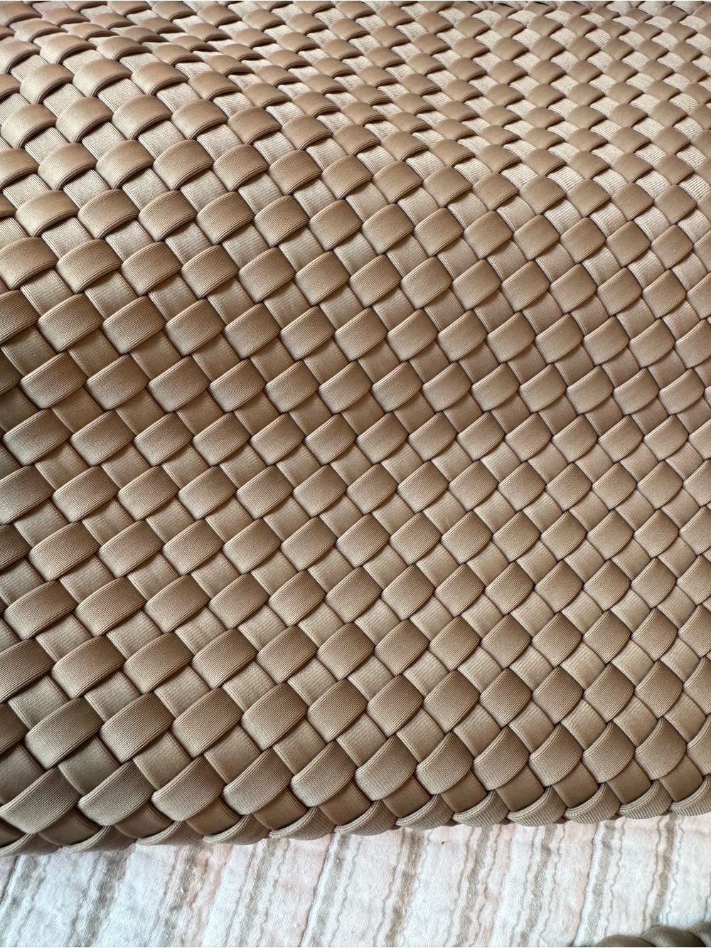 Naghedi Woven Tote in Taupe - Picture 3 of 9